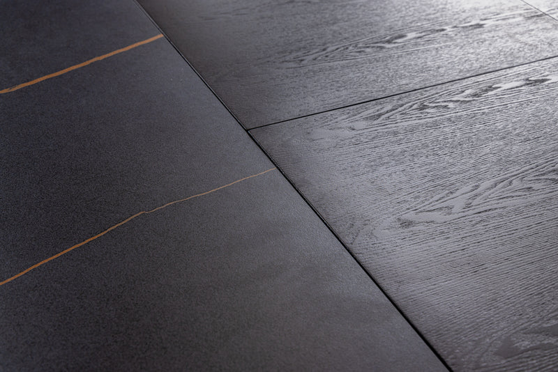 Modrest Suzie - Modern Ceramic + Black Ash Extendable Dining Table