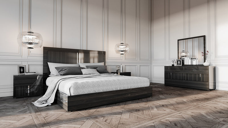 Modrest Ari Italian Modern Grey Nightstand