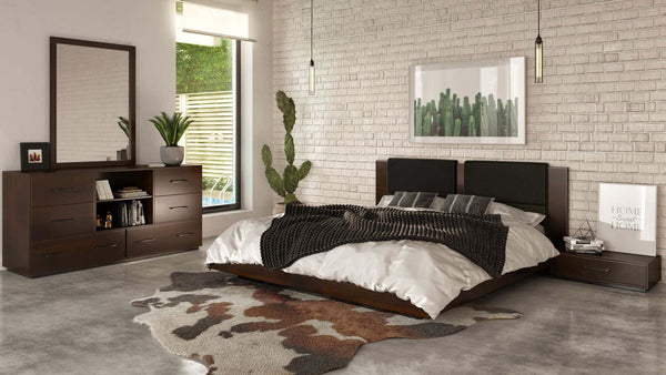 Nova Domus Fantasia - Contemporary Dark Walnut Mirror