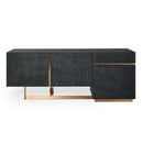Modrest Tasha - Modern Black Ash + Brushed Gold Buffet