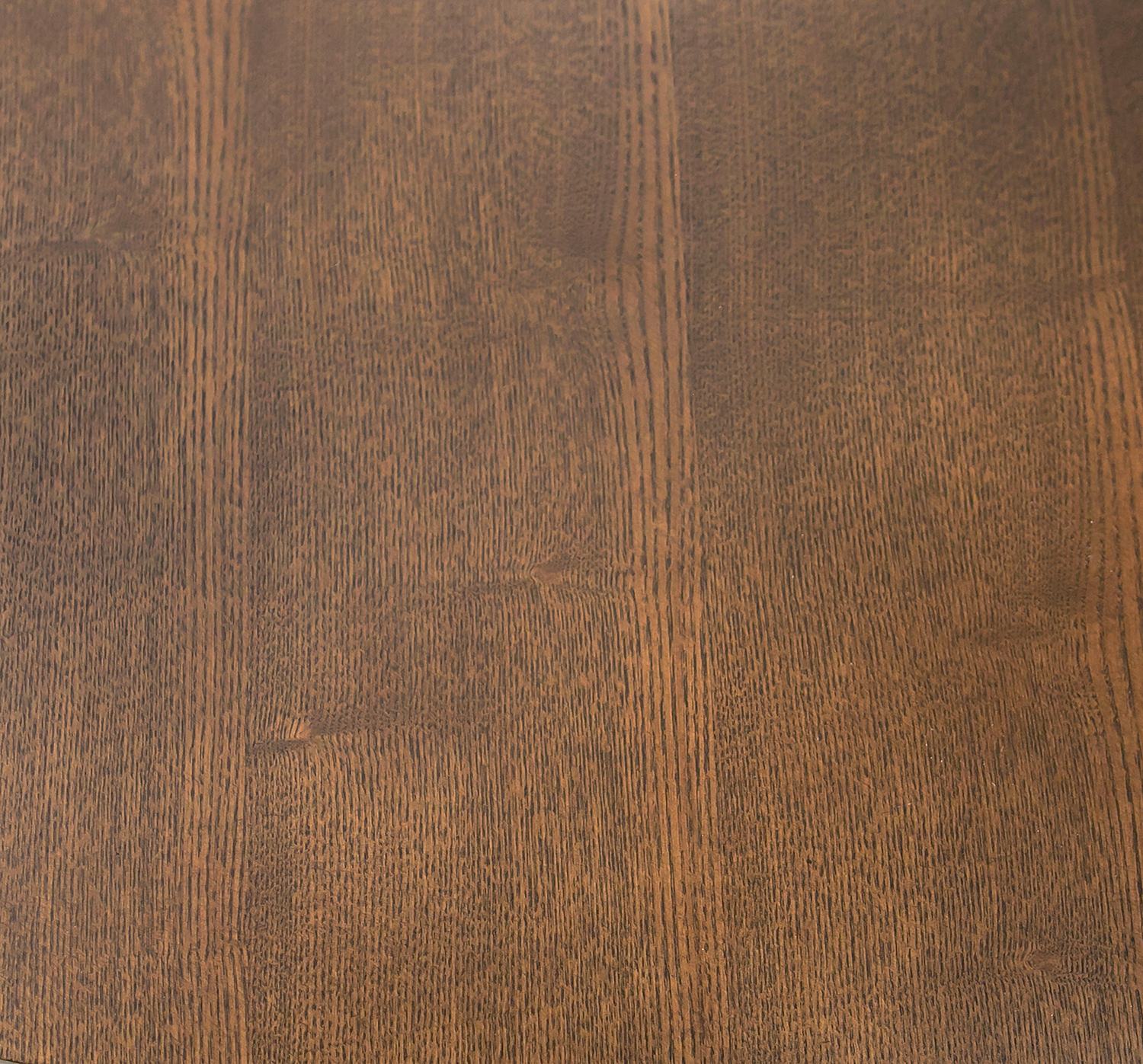 Modrest Theresa Modern Round Walnut & Black Table