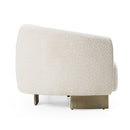 Divani Casa Thrive - Modern Beige Fabric + Antique Brass Sofa