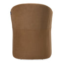 Modrest Timothy - Modern Brown Fabric Dining Chair w/ Castor Wheels