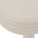 Modrest Townley - Contemporary White Round End Table