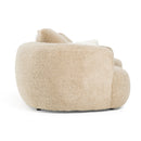 Divani Casa Trevor - Modern Tan Fabric Curved Sectional