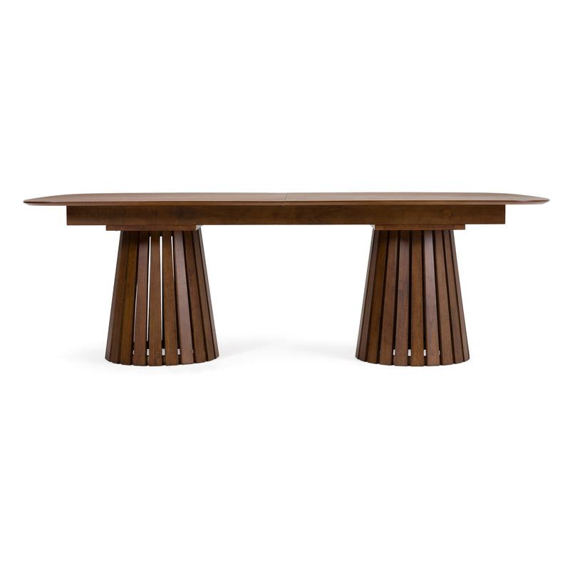 Modrest Truman - Mid-Century Modern Walnut Extendable Dining Table
