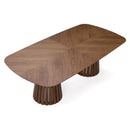 Modrest Truman - Mid-Century Modern Walnut Extendable Dining Table