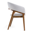 Modrest Truman - Mid-Century Modern Grey + Walnut Dining Chair