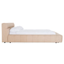 Divani Casa Tyree - Modern Tufted Sand Fabric Bed