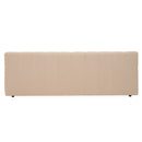 Divani Casa Tyree - Modern Tufted Sand Fabric Bed