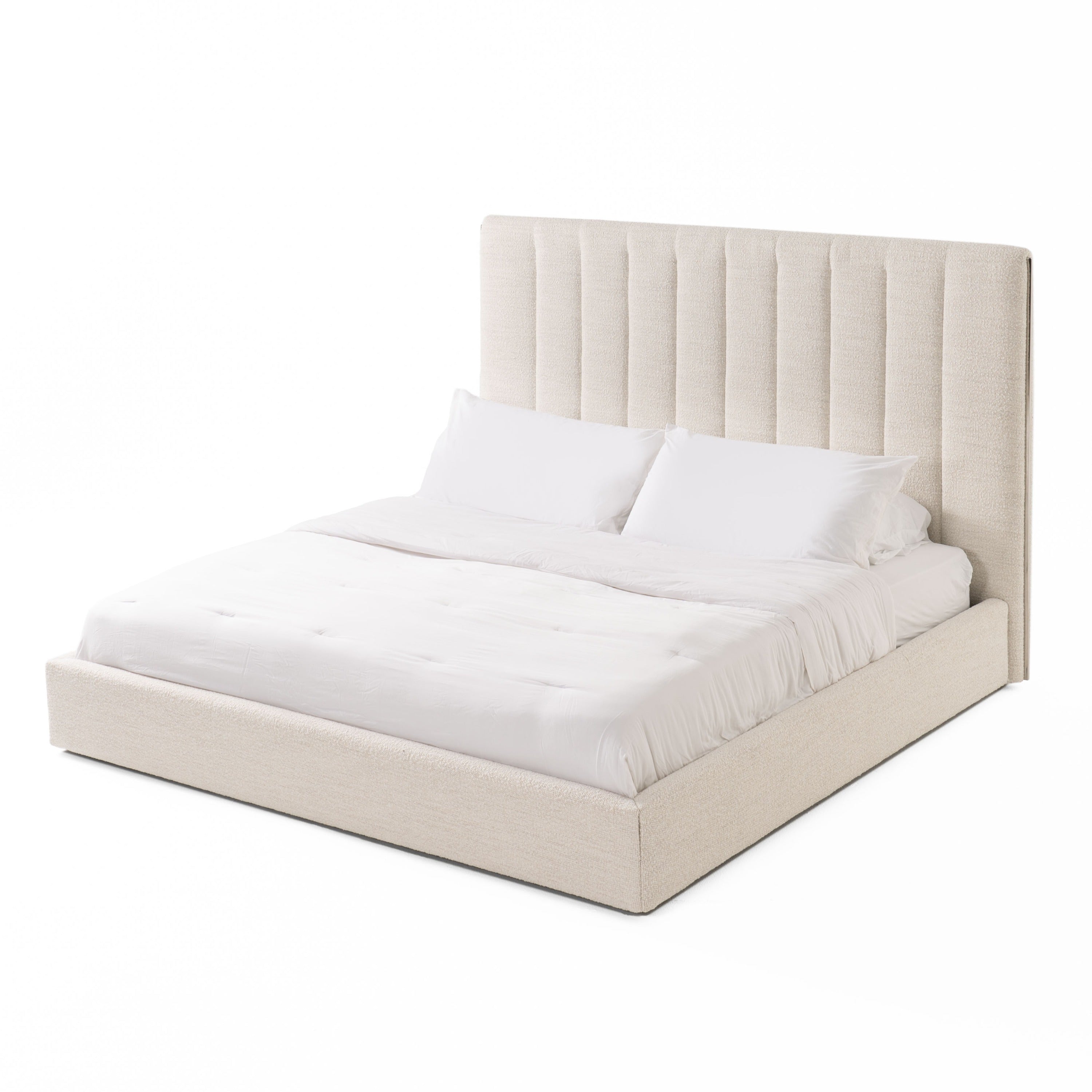 Modrest Valhalla - Contemporary White Fabric Bed