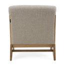 Divani Casa Vance - Modern Sand Fabric + Wood Accent Chair