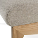 Divani Casa Vance - Modern Sand Fabric + Wood Accent Chair