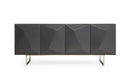 Modrest Vanguard - Modern Dark Grey High Gloss Buffet