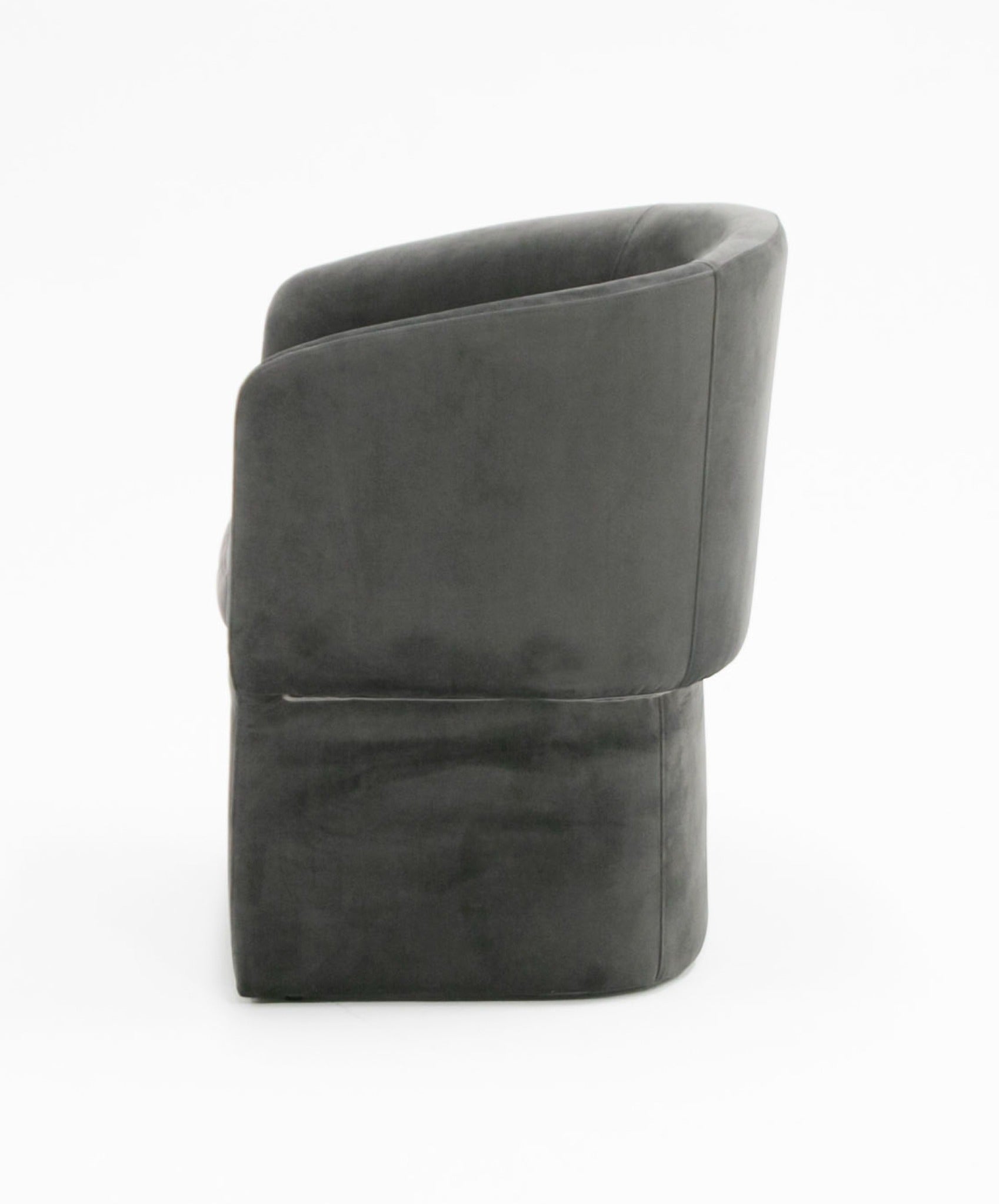 Modrest Vassar - Modern Grey Velvet Dining Chair