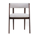 Modrest Vegas - Modern Light Grey + Walnut Oak Dining Chair (Set of 2)