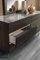 Nova Domus Velondra - Modern Eucalypto + Marble Dresser