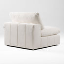 Divani Casa Vicki - Modern Off-White Fabric Modular Armless Seat