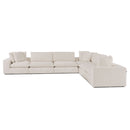 Divani Casa Vicki - Modern Off-White Fabric Modular Sectional Sofa