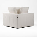 Divani Casa Vicki - Modern Off-White Fabric Modular Corner Seat