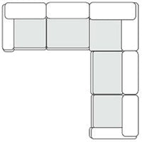 Divani Casa Vicki - Modern Off-White Fabric Modular Sectional-5-Piece Sectional