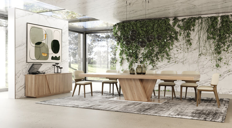 Nova Domus Victoria - Italian Modern Walnut Caracalla Extendable Dining Table
