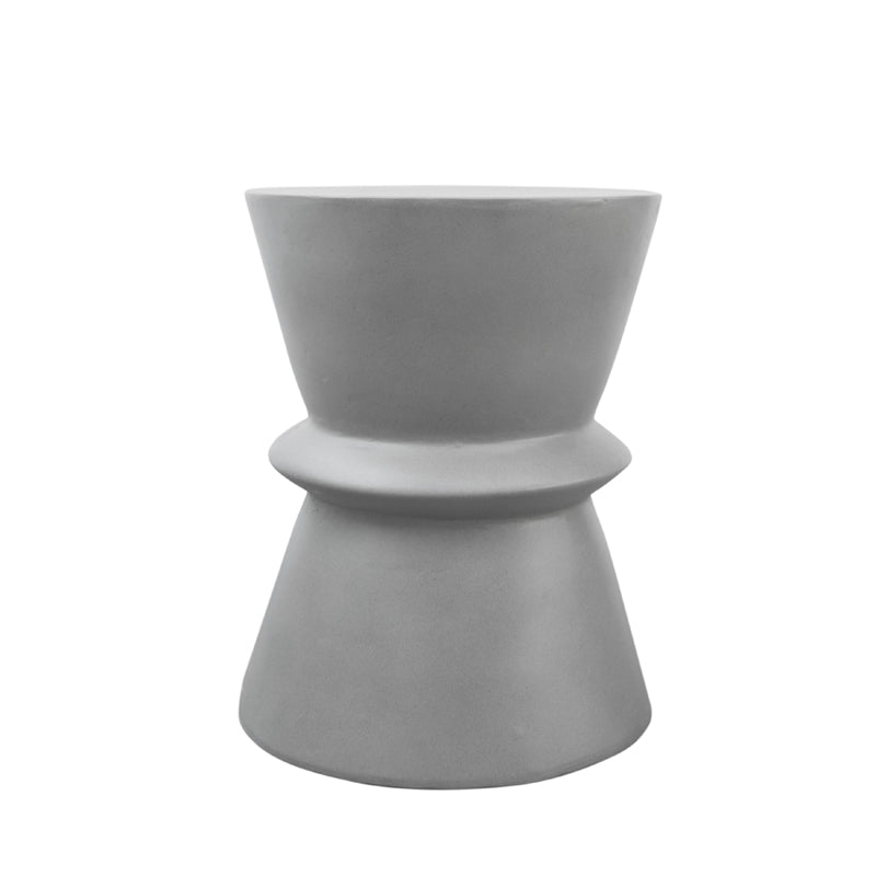 Modrest Ramos Modern Grey Concrete Round Stool