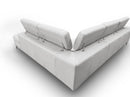 Lamod Italia Viola - Italian Contemporary Grey Leather Right Facing Sectional Sofa