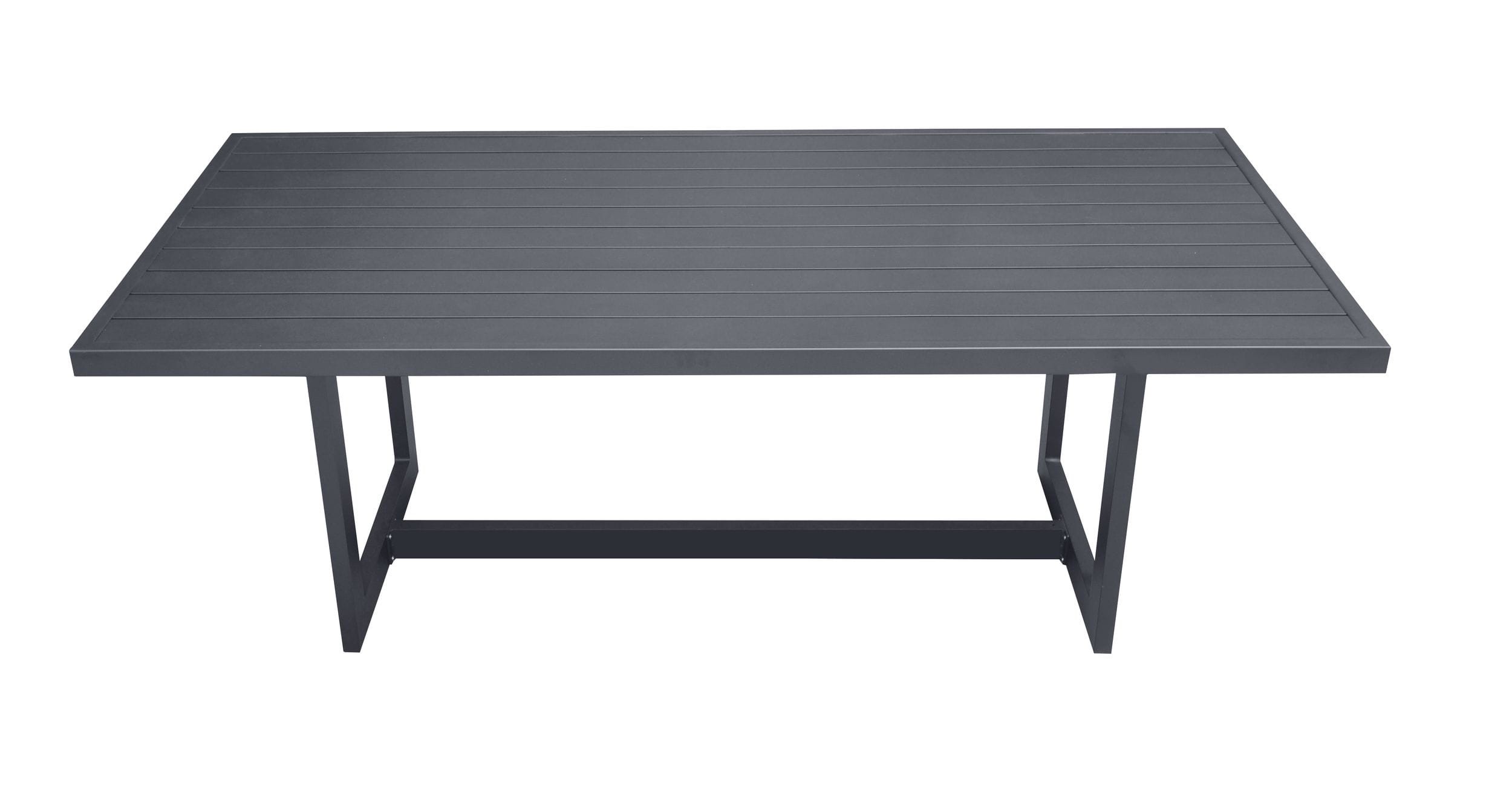 Renava Wake + Kayak - Modern Outdoor Grey Dining Table Set
