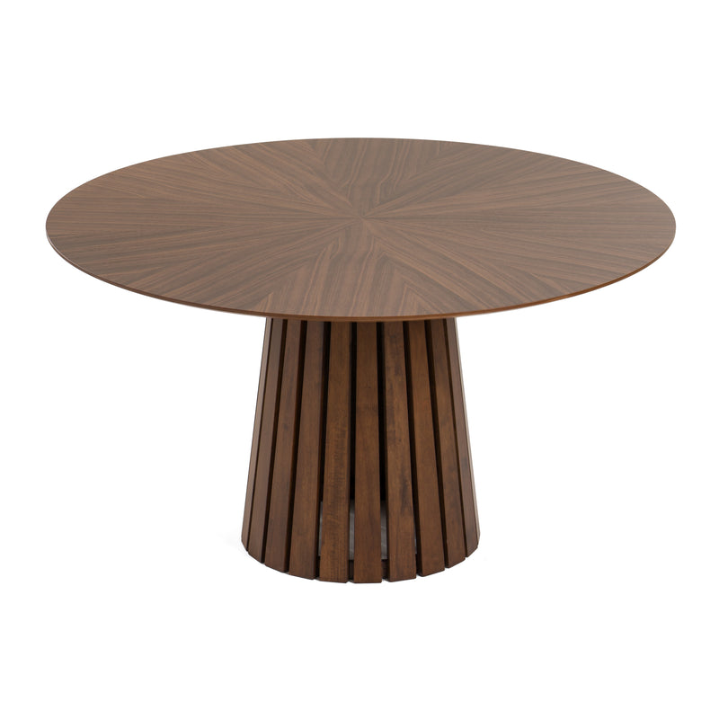 Modrest Weiss - Mid-Century Modern Walnut Round Dining Table