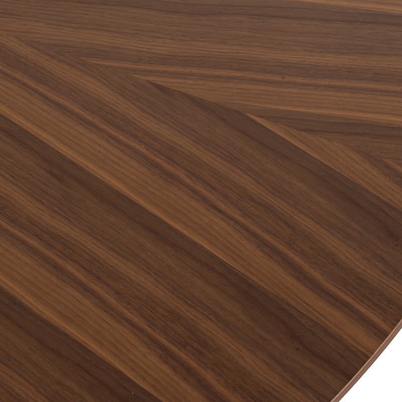 Modrest Weiss - Mid-Century Modern Walnut Round Dining Table