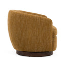 Divani Casa Wendt - Modern Mustard Fabric Swivel Accent Chair