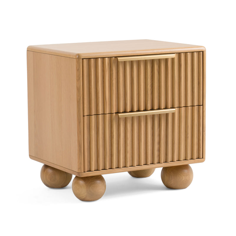 Modrest Winters - Modern Natural Oak Nightstand