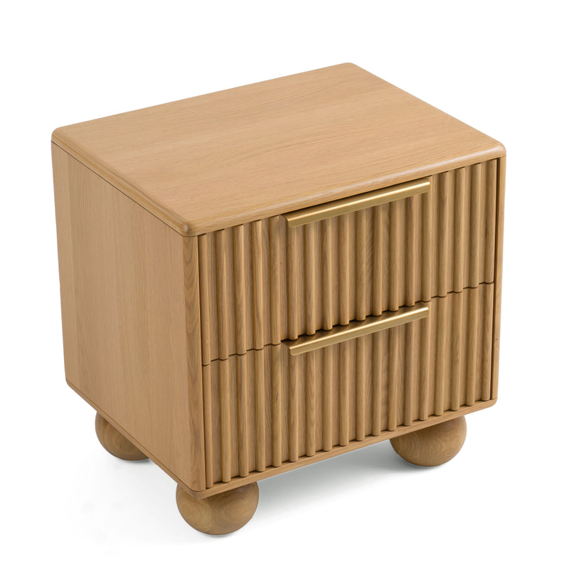 Modrest Winters - Modern Natural Oak Nightstand