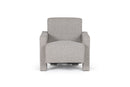 Modrest Wylie - Modern Light Grey-Beige Fabric Accent Chair