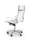 Scroll Modern White Eco-Leather Office Chair