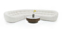 Divani Casa Yolonda - Off-White Fabric Sectional Sofa