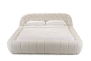 Divani Casa Yolonda - Modern Off-White Fabric Bed