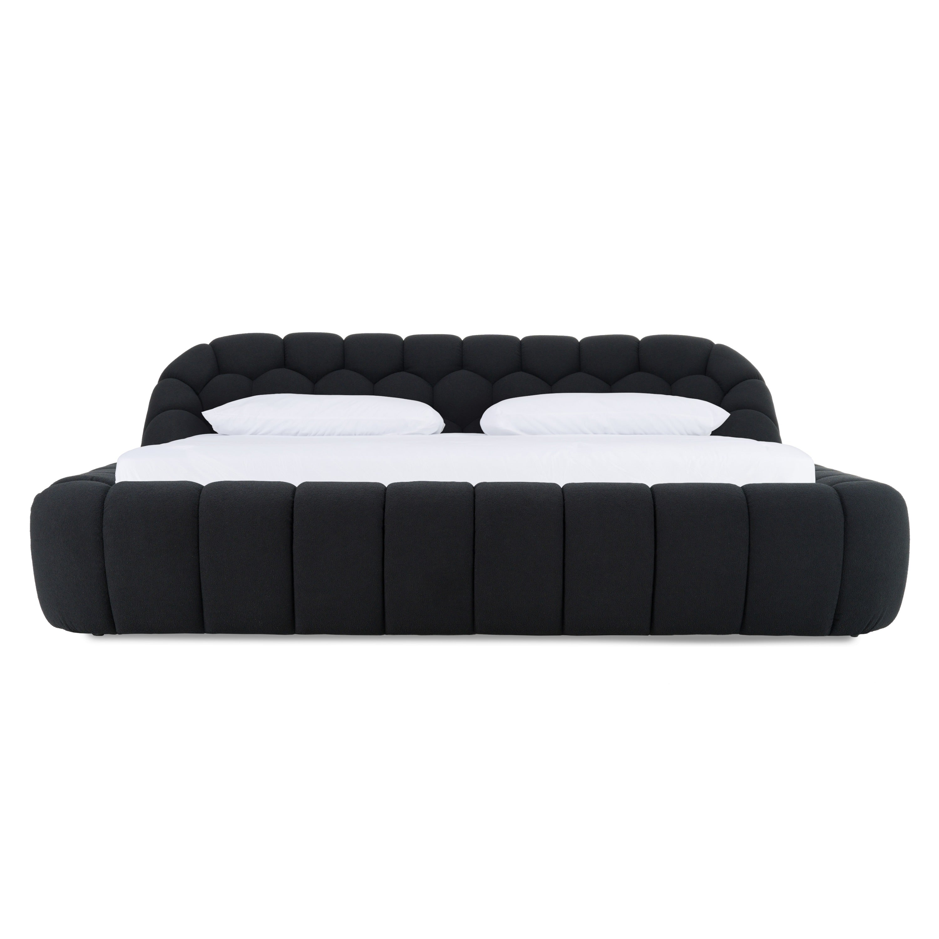 Divani Casa Yolonda - Modern Black Fabric Bed