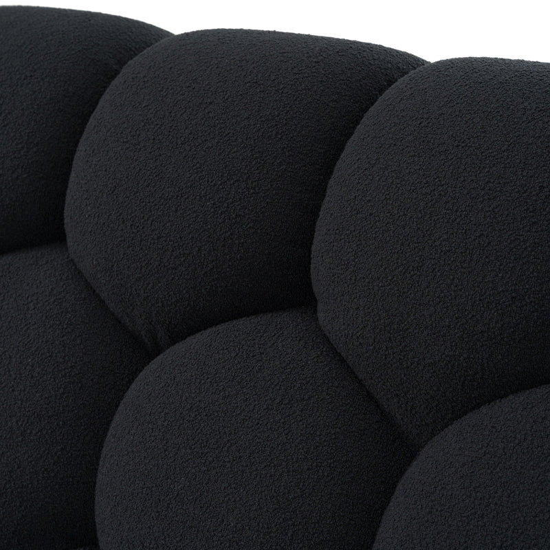 Divani Casa Yolonda - Modern Black Fabric Bed