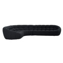 Divani Casa Yolonda - Black Fabric Sectional Sofa