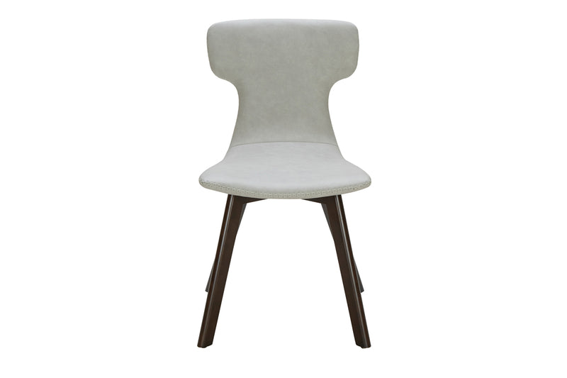 Zach - Modern Grey Eco-Leather Dining Chair (Set of 2)