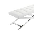 Modrest Xane - Contemporary White Vegan Leather Bench