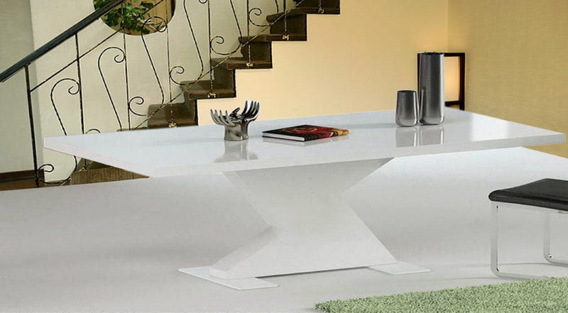 Modrest Bono "T" - Modern White Extendable Dining Table